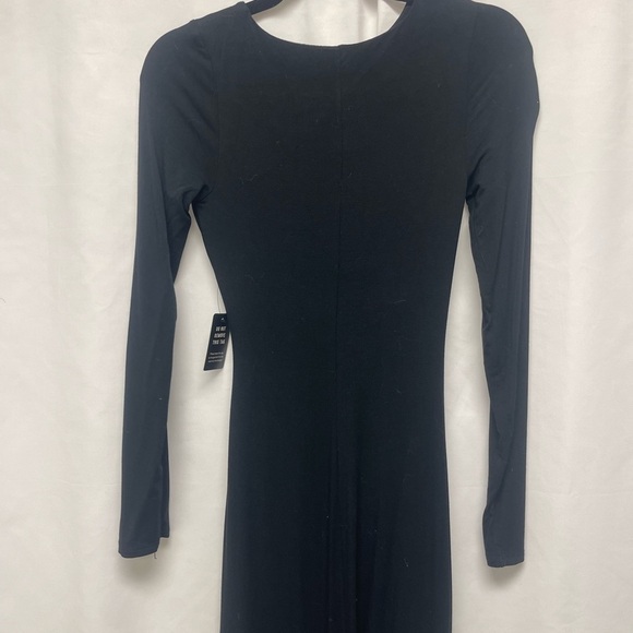 Express Black BodyCon Dress with Cinch Detail - Picture 4 of 7